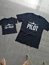 Camisetas a juego de la familia del piloto para padre e hijo, trajes de niño bebé, papá, me, aspecto plano, geniales, camisetas