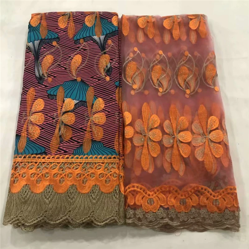 Высококачественная кружевная ткань, Анкара, восковая кружевная ткань, африканская кружевная ткань, воск, шнур кружева для женщин, свадебное платье 070529