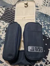 Neceser de viaje de nailon impermeable Unisex, bolsa de cosméticos para mujer, bolsas para maquillaje de viaje colgantes, Kits de aseo y de higiene