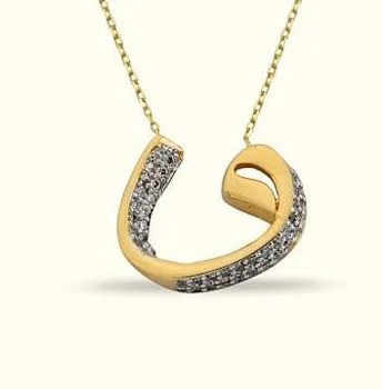 

3 dimensional Vav Gold Necklace 02-334-K0455A
