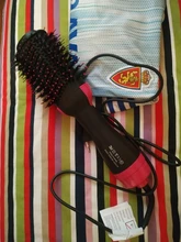 Secador de pelo 2 en 1 de un paso, cepillo de aire caliente, alisador de pelo, cepillo rizador, herramientas de estilismo de cabello, iones de pelo