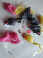 10pcs/lot Mini Colorful Cat Toys Plush False Mouse Toys for Cats Kitten Animal Funny