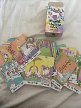 Cartas de Tarot de unicornio de cristal, guía, adivinación, Destino, Juego de mesa, 78 cartas/juegos