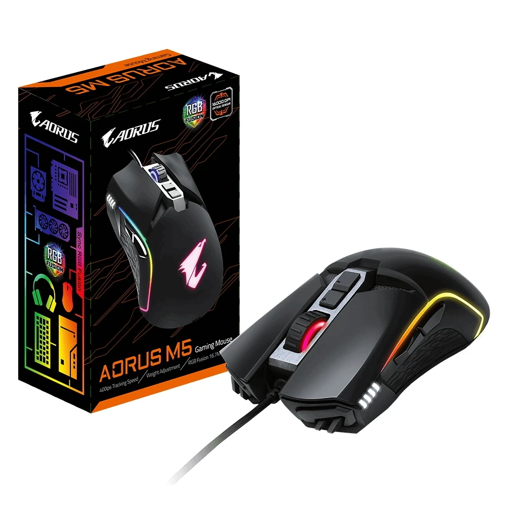 Мышь Gigabyte GM-AORUS M5 | Компьютеры и офис