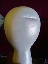 Cap Wig-Holder Display-Prop Foam-Head Mannequin Styrofoam White Hat
