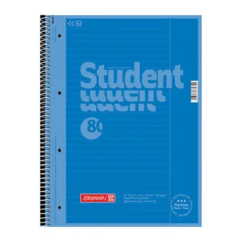 

Brunnen notebook. on the spring, 90 gr/m2, A4, 80 sheets per ruler