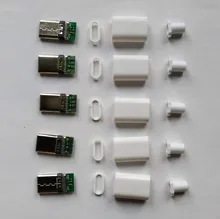 USB 3,1 tipo C Conector macho De Cable Conector eléctrico De Cable electrónico adaptador De 4 pines De Carga eléctrico De conjunto