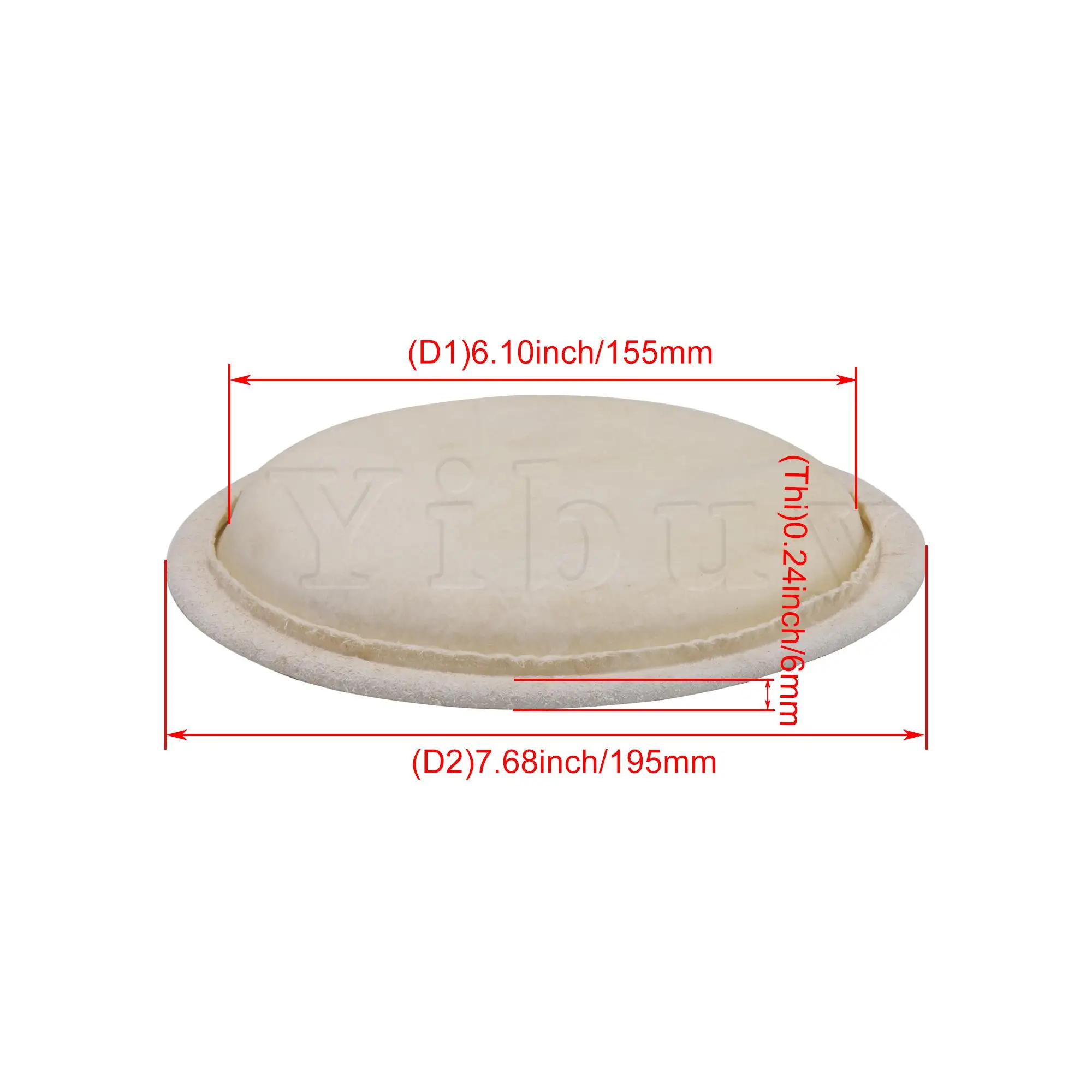 Round 6.5 Inch Skin Bongo Drum Heads for Percussion Instruments Beige