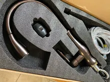 Kitchen Faucet Blackened Tap Sink-Tap Rotating Antique Cold FLG Hot Red 360 And Stone