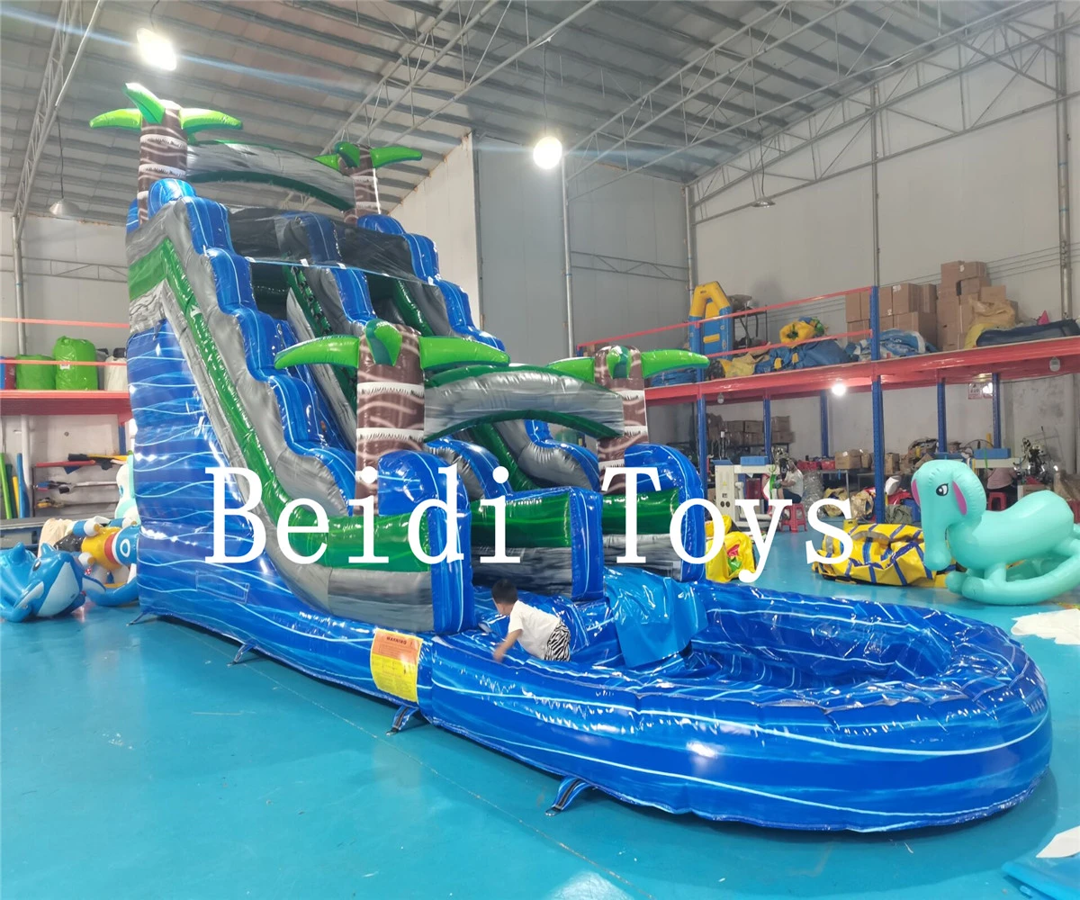 Inflatable Whale Commercial Water Park Slides For Sale Omega