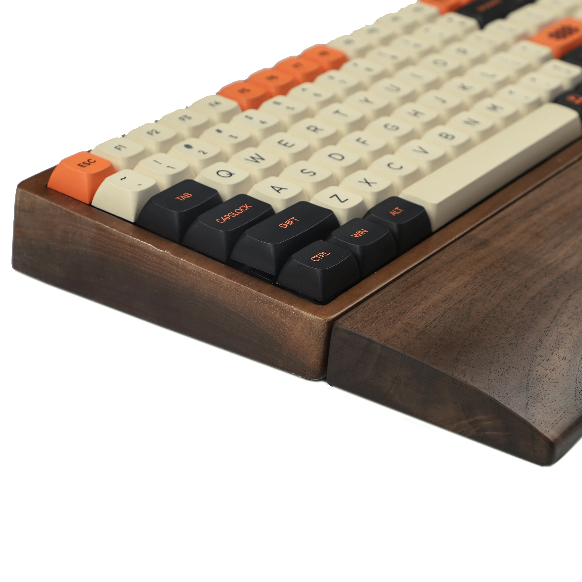 Walnut Madeira Wrist Rests para Teclado tipo Ergonômico Suporte de Pulso Borracha Pad 96 Melody96 Nym96