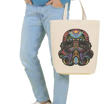 

Angemiel Bag Large Star Wars Helmet Shopping Beach Tote Bag