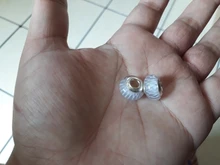 Cuentas de cristal de Murano luminosas para fabricación de joyas, abalorio de Color plateado, rosa, Original, para pulsera