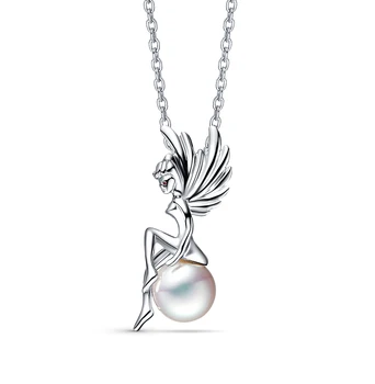 

Silver Pendant with pearls and enamel sunlight sample 925