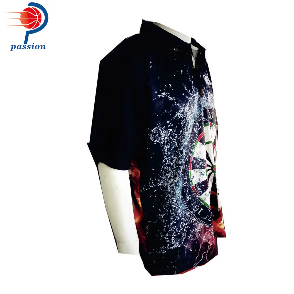Рубашки поло Дротика на заказ с 3 передними кнопками|custom dart shirts|shirt poloshirt shirt |