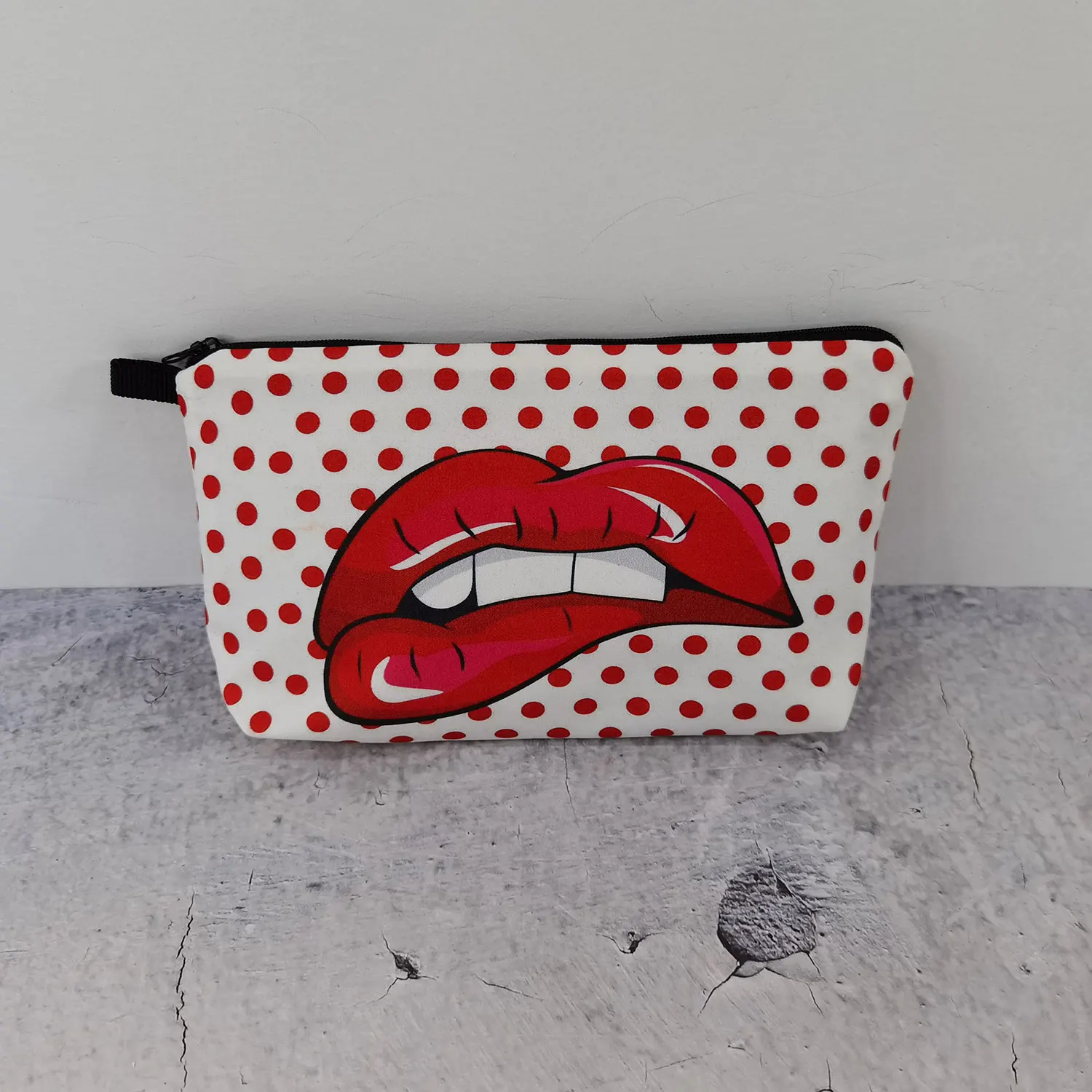 Sexy Lips Pattern Printed Makeup Tool Bag Women Travel Fashion Storage Cosmetic Bags Durable Toiletry Bag Pencil Case For Girls