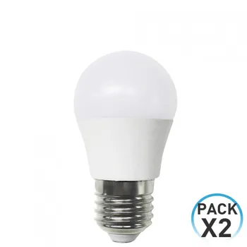 

Pack 2 LED Bulbs Spherical E27 7,4W Equi.60W 806lm 25000H 7hSevenOn LED