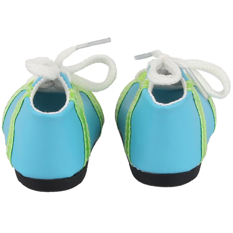 7cm Leather Doll Shoes For 18 Inch American Doll Boots Accessories Lacing Sneakers For 43cm Baby New Born& OG,Russia Girl Dolls