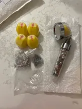 Shower-Head Mineral-Beads Vitamin-C Bathroom Saving-Water Ionic Handheld High-Pressure