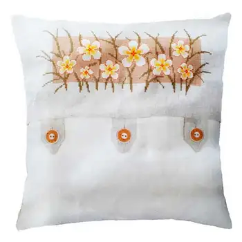 

Pn-0145327 vervaco set for embroidery pillowcase 'Flowers vanilla '40x40 cm