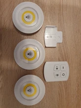 Light Wardrobe Led-Closets-Lights Remote-Control Battery-Operated Under-Cabinet Dimmable