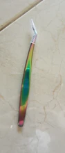 Pinzas de pestañas de acero inoxidable, pinzas profesionales para extensión de pestañas, pinzas para cejas, pinzas rectas y curvadas, herramientas de maquillaje, 1 Uds.