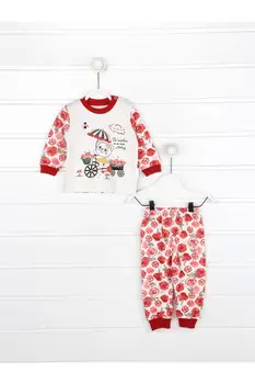 

Red Baby Girl Pajamas set