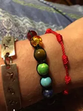 Rinhoo-pulsera trenzada con cuentas de Reiki para mujer, brazalete de Yoga curativo de 7 Chakras, cuentas de oración, cuentas de equilibrio de piedras, joyería ajustable