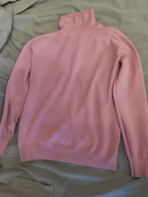 Suéter de cuello alto de Cachemira para mujer, Jersey de punto de manga larga, grueso y suelto, Invierno