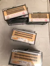 QSTY-Conjunto de pestañas postizas individuales, extensiones de pestañas largas naturales, 60 mechones/caja de maquillaje 20D visón Flare Cilio