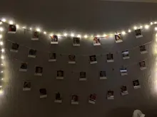 Led-String-Lights Garland Photo-Clip Battery-Operated Christmas-Decoration Holiday Wedding