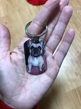 Llavero personalizado de acero inoxidable para foto de perro y amor, grabado, fotografía, recuerdo