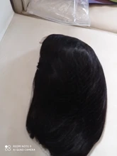 Celie Bob-Peluca de cabello humano liso con encaje frontal, postizo de pelo liso con cierre de 4x4 de densidad 150