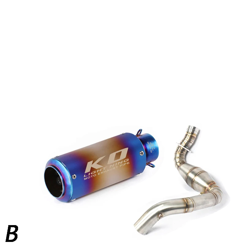 Escape Motorcycle Exhaust Mid Link Pipe And 51mm Muffler Stainless Steel Exhaust System For BMW G310GS G310R All Years - Image 2