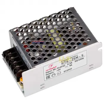 

Power supply hts-25m-5 (5V, 5A, 25W) 1 PCs Arlight 015997