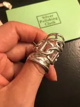 Foxanry-anillos de fiesta de Plata de Ley 925, cadena Simple hueca, Cruz, geométrica, diseño creativo hecho a mano, regalos de joyería para novia