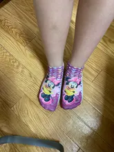 Disney calcetas cortas con diseños de dibujos animados para niños random1 par Aisha Anna Mickey Minnie Woody nieve barco blanco calcetines para niños niñas de 2 a 8 años