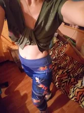 Sport Leggings Yoga-Pants Running-Trousers Workout-Tights Printing Fitness Plus-Size