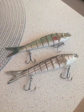 Wobblers Fishing-Tackle Hard-Bait Swimbait Sinking Bass Multi-Jointed Segments 8 Lure