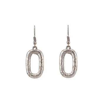 

Earrings jewelery Oval (Lock-hook, jewelery alloy, silver) 54382