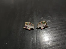 Pendientes de plata de ley 925 con forma de unicornio para mujer y niña, joyería para fiesta y boda eh872