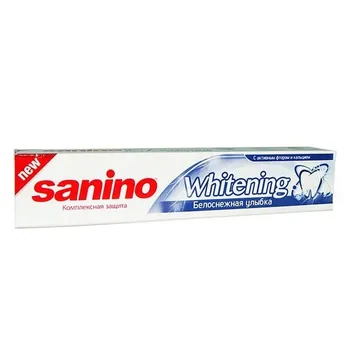 

Sanino toothpaste whitening "whitening", белоснежная smile, 100 ml