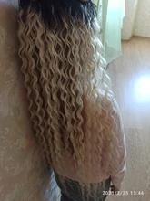Anjo Plus RYLAI-extensiones de pelo rizado mechones, pelo sintético, 300g, para cabeza completa, 26-30 pulgadas, negro, marrón, degradado
