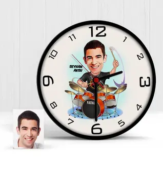 

Personalized Baterist Cartoon Wooden Wall Clock-1