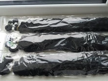 Anjo Plus RYLAI-extensiones de pelo rizado mechones, pelo sintético, 300g, para cabeza completa, 26-30 pulgadas, negro, marrón, degradado