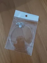 Collar de hilo de pescar transparente para mujer, cadena Invisible de Color plateado, gargantilla de diamantes de imitación para mujer