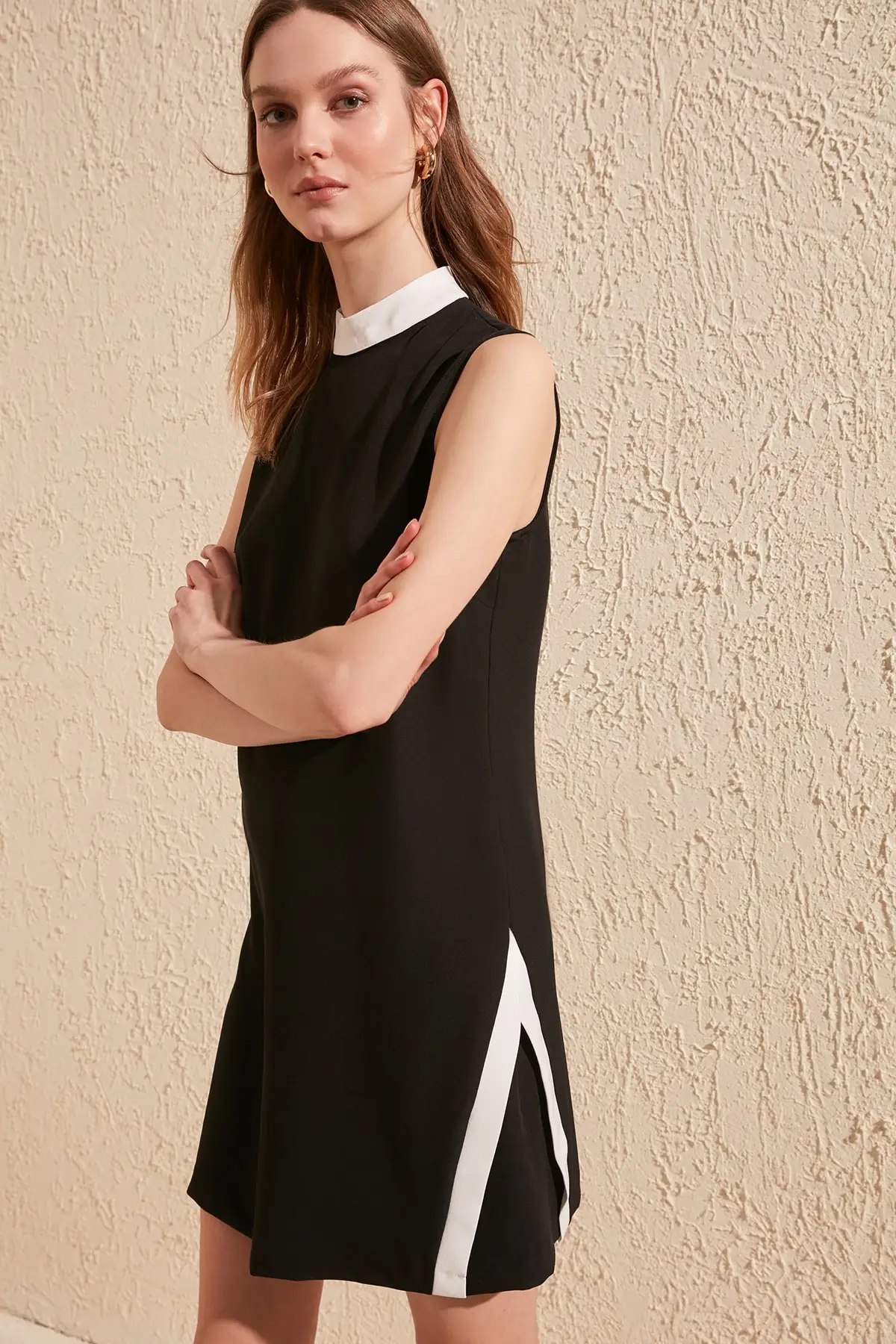 

Trendyol With Color Block Dress TWOSS20EL0372