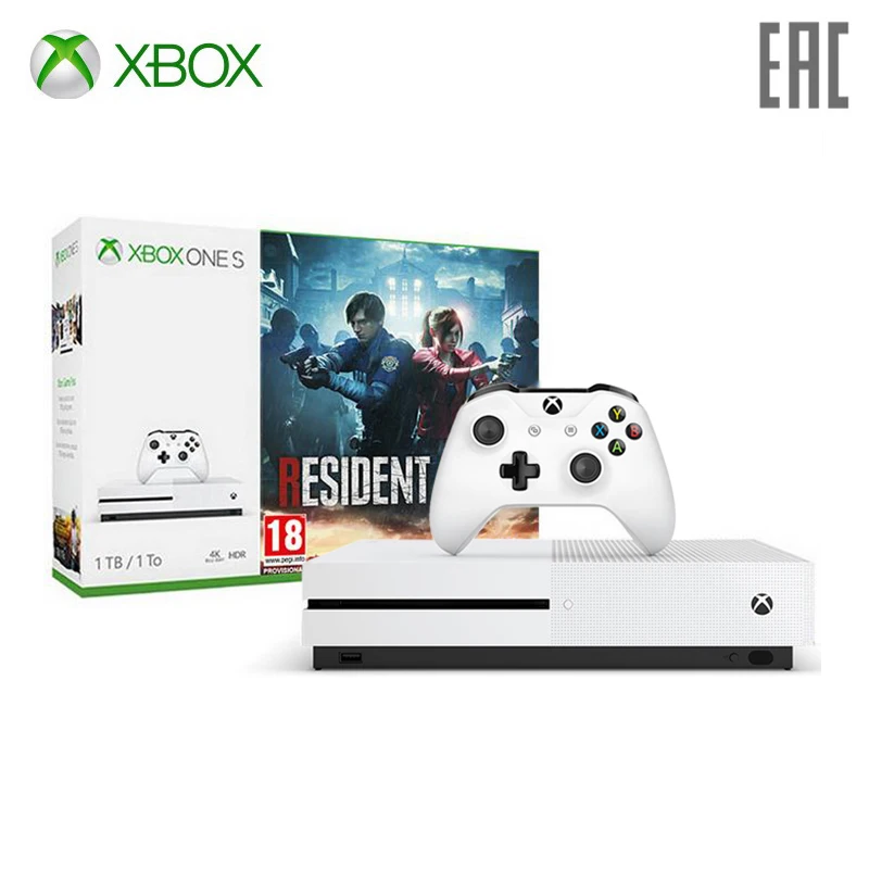 

Xbox One S 1 ТБ + RESIDENT EVIL 2 (Комплект)