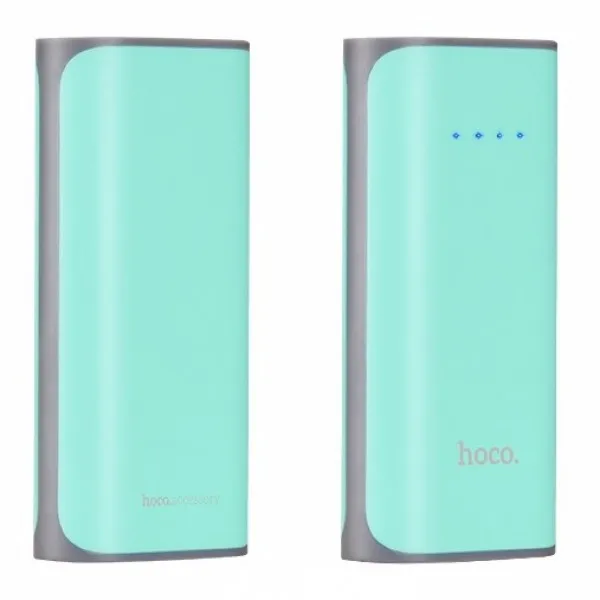 Внешний аккумулятор Hoco B21 5200 Tiny Concave pattern Power bank (Лазурный)|Внешние аккумуляторы| |