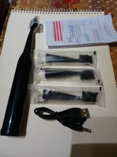 Cepillo de dientes eléctrico ultrasónico, potente, recargable por USB, lavable, blanqueamiento de dientes electrónico